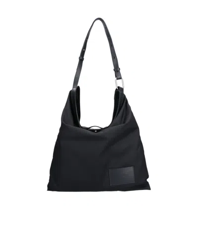Jil Sander 'soft Rolled' Hobo Shoulder Bag In Black