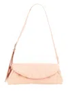 Jil Sander Cannolo Grande Shoulder Bag In Rose-pink Leather In Pink