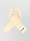 Jil Sander Cream Wool Scarf In Neutral