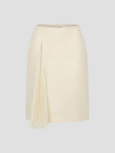 Jil Sander Sophisticated Mini Skirt In Porcelain