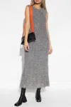 Jil Sander Mohair And Lurex Midi Dress In Multicolour