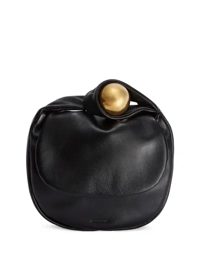 Jil Sander Sphere Clutch Bag In Schwarz