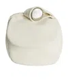 Jil Sander Sphere Clutch Bag In White