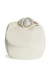 Jil Sander Sphere Clutch Bag In White
