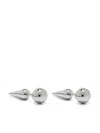 Jil Sander Spike-stud Earrings In Silver