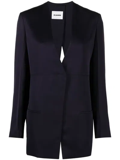 Jil Sander Split-back Blazer In Blau