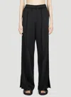 Jil Sander Cruise Slit-cuff Straight-leg Pants In Black