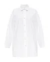 Jil Sander Split-cuffs Poplin Cotton Shirt In White
