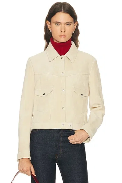 Jil Sander Long Sleeve Jacket In Neutral