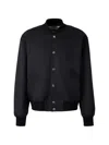 Jil Sander Embroidery Button Bomber Jacket In Black