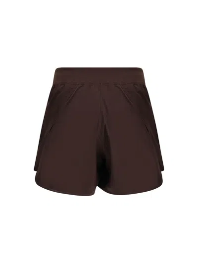 Jil Sander Sports Shorts In Brown