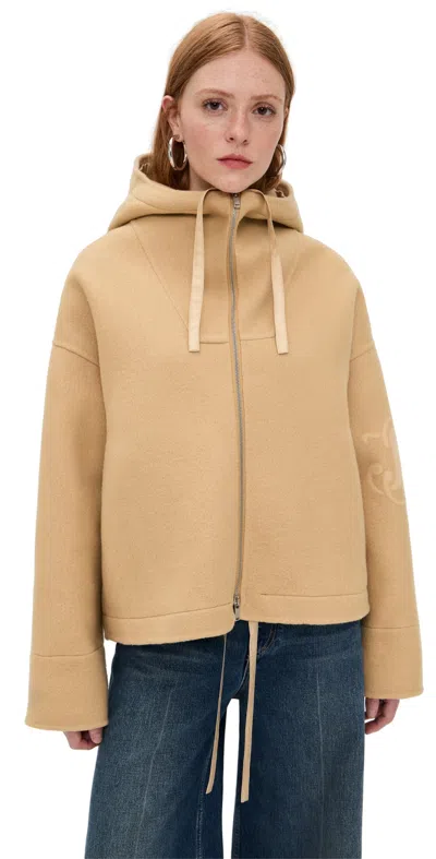 Jil Sander Sportswear Jacket Cereal In Brown