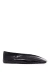 Jil Sander Woman Ballet Flats Black Size 10 Soft Leather In Black