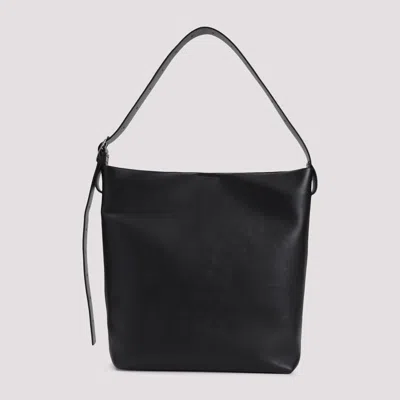 Jil Sander Square Belt Hobo Bag In Black