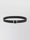 Jil Sander Square Buckle Adjustable Belt 3.5cm In Black