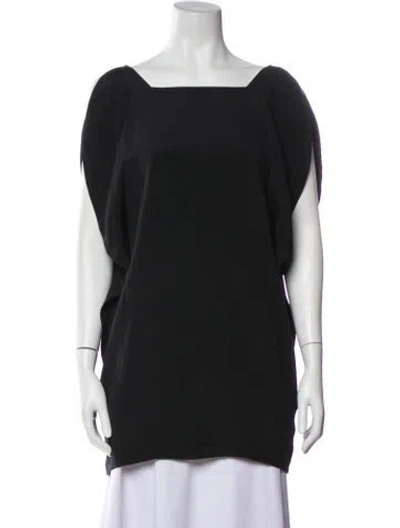 Pre-owned Jil Sander Square Neckline Sleeveless Top In Black