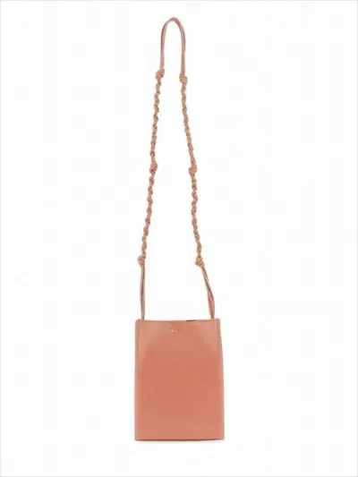 Jil Sander Square-shaped Crossbody Bag In Orange
