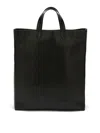 Jil Sander Men's Square Shopper Lg Bag In Black