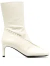 Jil Sander Square-toe Ankle Boots In Neutrals
