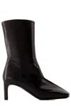 JIL SANDER JIL SANDER SQUARE TOE PANELLED ANKLE BOOTS