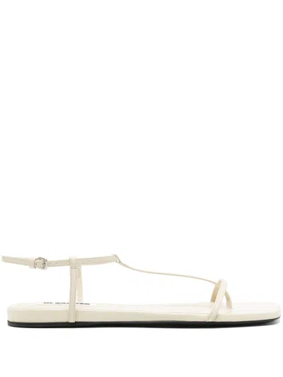 JIL SANDER SQUARE-TOE THONG SANDALS