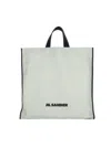 Jil Sander Square Tote Bag In Green