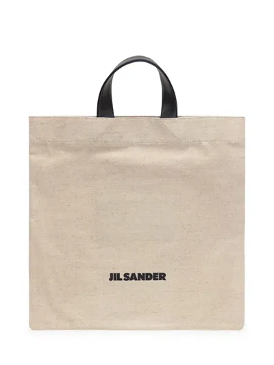 JIL SANDER JIL SANDER SQUARE TOTE BOOK BAG