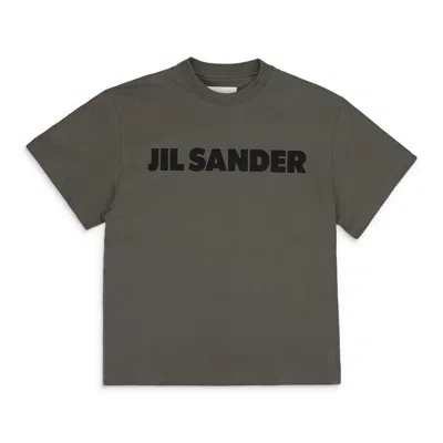 Jil Sander Logo T-shirt In Green