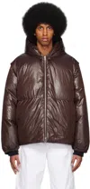 Jil Sander Ssense Exclusive Brown Down Jacket In 202 Dark Brown