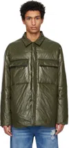 Jil Sander Ssense Exclusive Green Down Jacket In 315 Medium Green