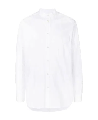 JIL SANDER JIL SANDER STAND-COLLARED LONG-SLEEVED SHIRT