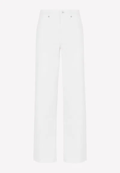 Jil Sander Standard Straight-leg Jeans In White