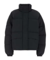Jil Sander Polyester Down Jacket Elasticated Cuffs Pockets In Black