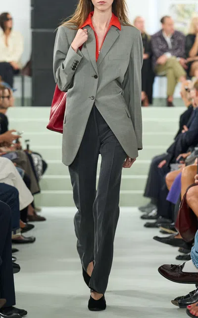 Jil Sander Stirrup Straight-leg Pants In Gold
