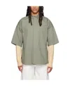 Jil Sander Stitched High-necked Shirt In Gray
