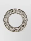 Jil Sander Stone-embedded Metal Ring Finish