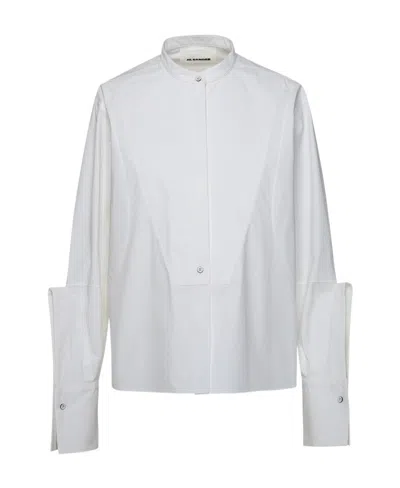 Jil Sander Straight Hem Shirt In White