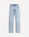 Jil Sander Antartic Blue Cotton 183 Aw 23 Treated Trousers In Blue