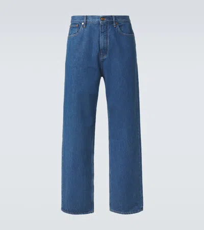 Jil Sander Denim Trousers Belt Loops Five Pocket Style In Blue
