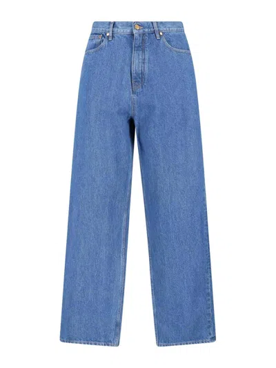 Jil Sander Blue Straight-leg Classic Five-pocket Jeans