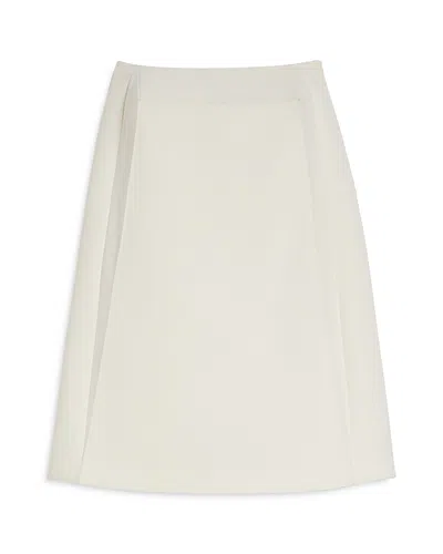 Jil Sander Straight Knee Length Skirt In White