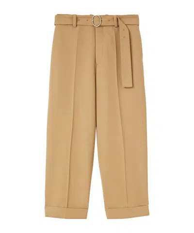 JIL SANDER BELTED TROUSERS