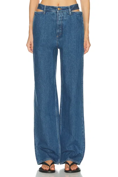 Jil Sander Straight Leg In Blue