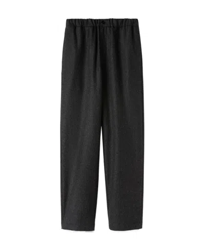 Jil Sander Straight-leg Cotton Trousers In Black