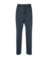 Jil Sander Straight-leg Cotton Trousers In Blue