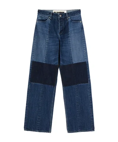 JIL SANDER JIL SANDER PATCHWORK STRAIGHT-LEG JEANS