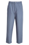 Jil Sander Straight Leg Cotton Trousers In French Blue
