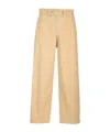 Jil Sander Straight-leg Cotton Trousers In Nude