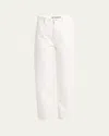 Jil Sander Straight Leg Denim Trousers In Porcelain