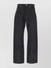 Jil Sander Blue Jeans With Belt Loops And Logo Patch On The Rear In Denim Man In Blue